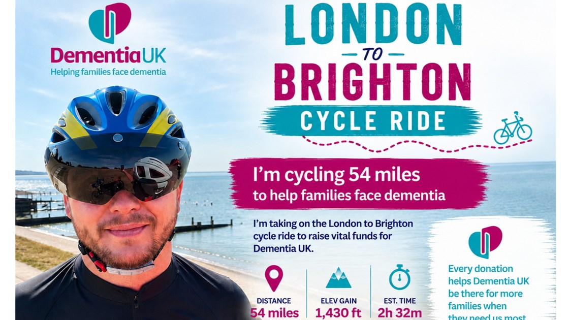 Dementia UK London to Brighton Cycle Ride 2026