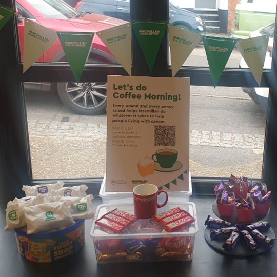 Rothwell Physiotherapy hosting Macmillan Coffee Morning 2024