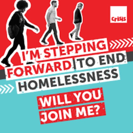 Chris's fundraising page for Crisis