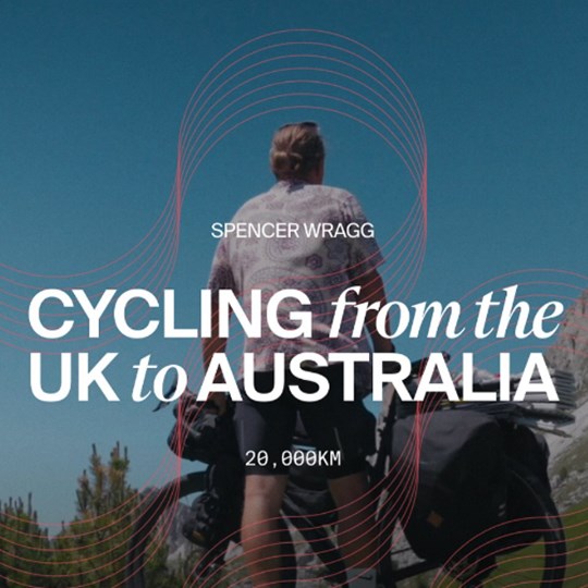 Spencer Wragg's cycle from the UK to Australia