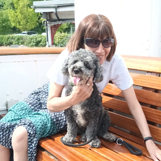 Mary and Lola's MS Woof walking challenge