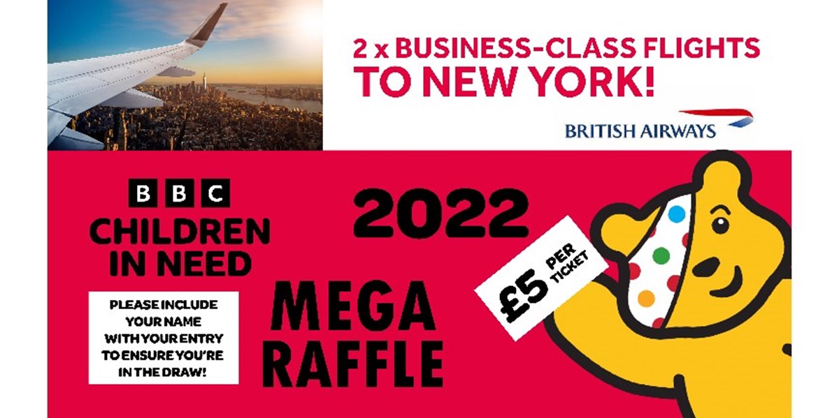 BUK Lucky Dip Raffle is fundraising for BBC Children in Need
