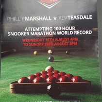 Guinness World Record - 100hrs Snooker Marathon