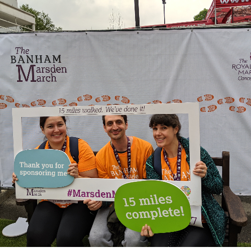 Lisa's Marsden March fundraising page
