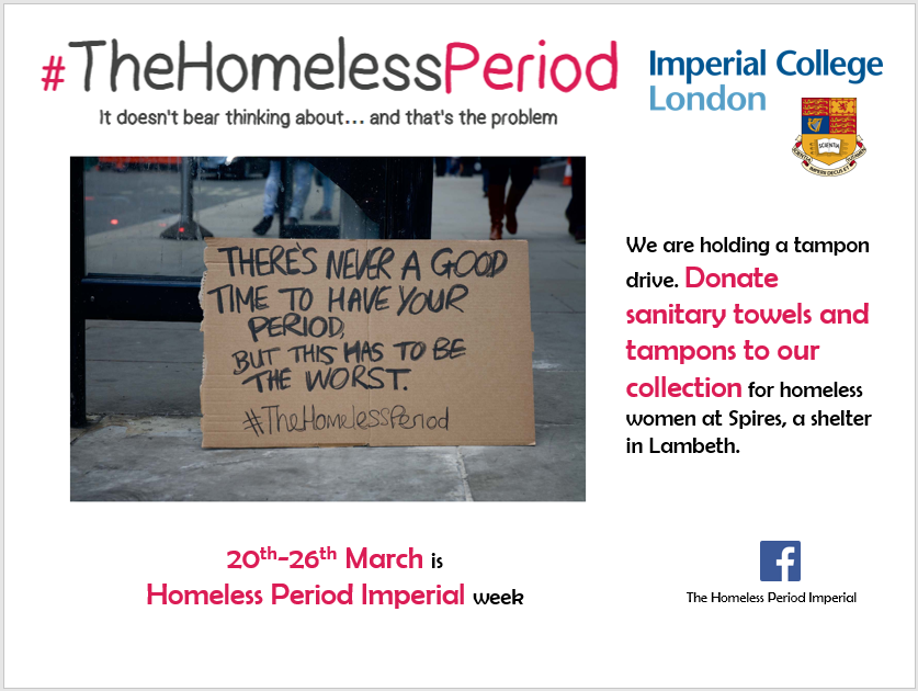 Crowdfunding To Buy Sanitary Towels And Tampons To Donate To Homeless Women At Spires Shelter Lambeth On Justgiving