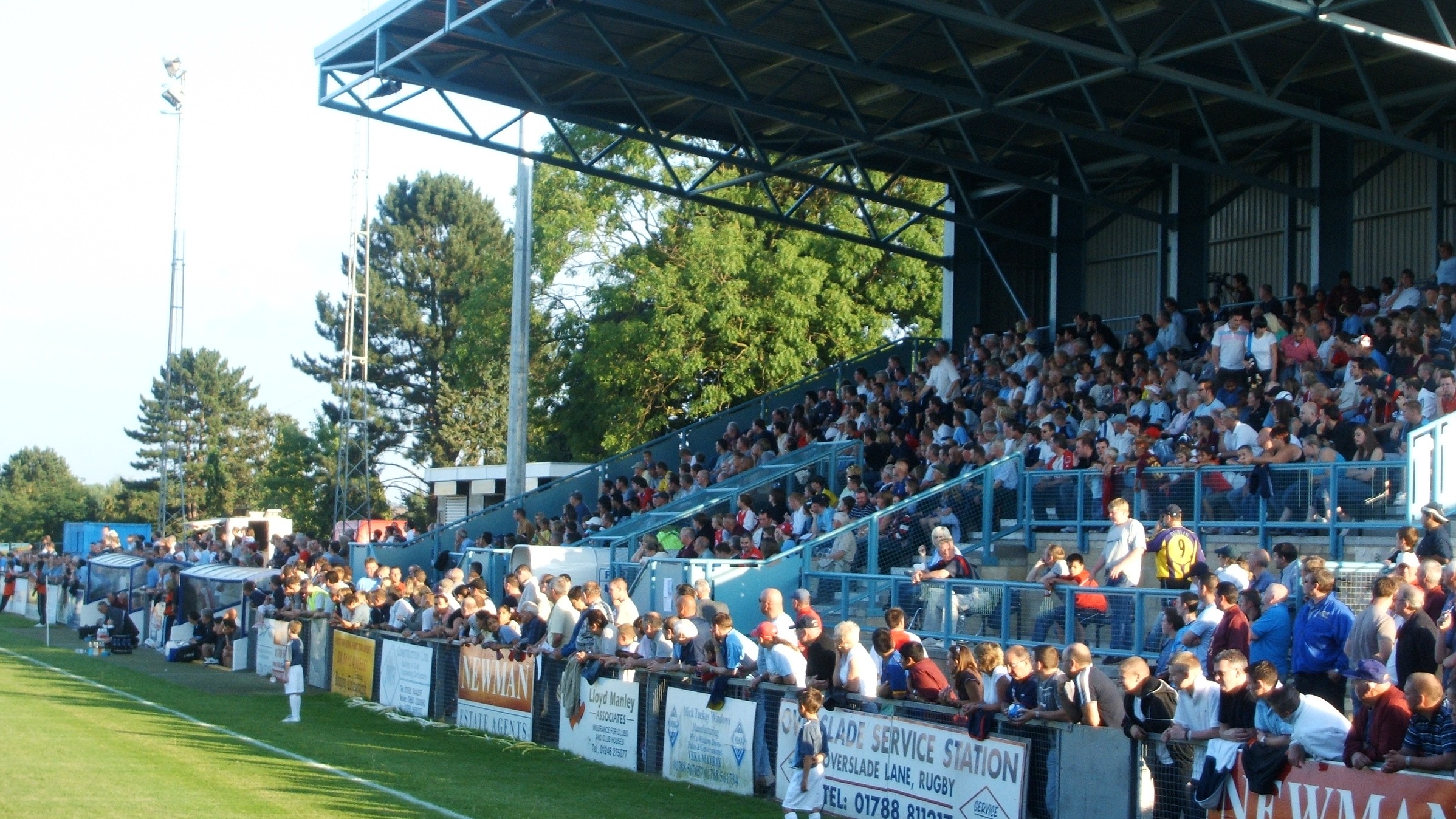 Crowdfunding to help fund new floodlights at Rugby Town FC's Butlin