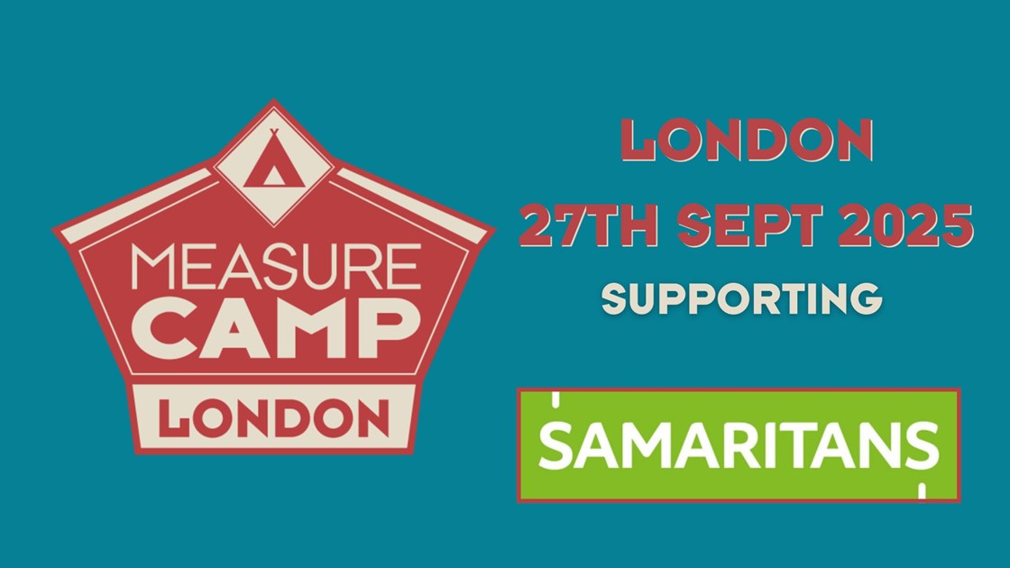 MeasureCamp London is fundraising for Samaritans
