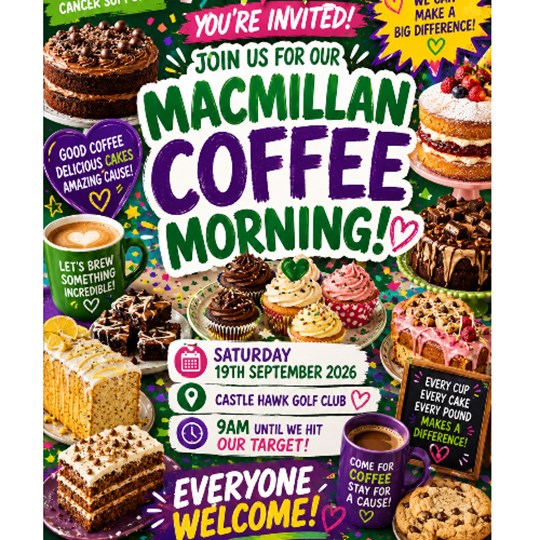 Macmillan Coffee Morning19th September  2026