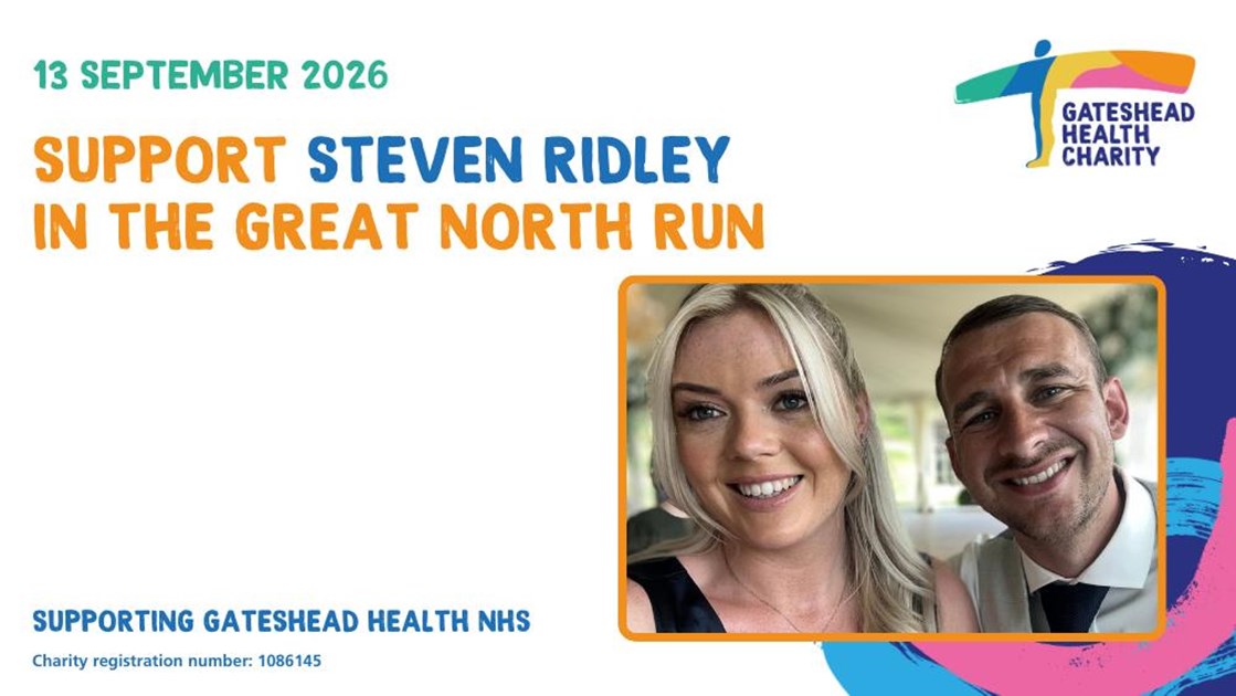 Steven Ridley Ripped Support Steven Ridley in the Great North Run 2026 - JustGiving