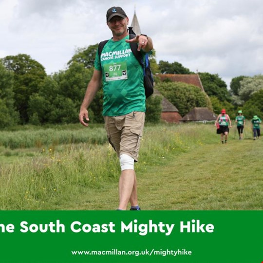 Sam's fundraising page