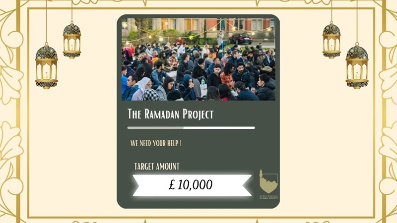 The Ramadan Project, Islamic Society - JustGiving