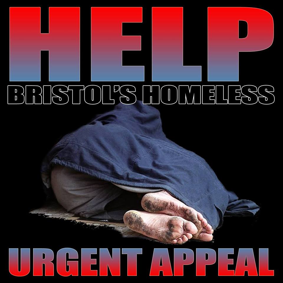 Crowdfunding to Help Bristols homeless on JustGiving