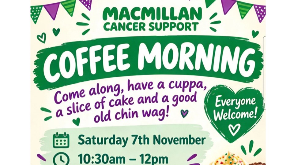 Macmillan Coffee Morning 2026