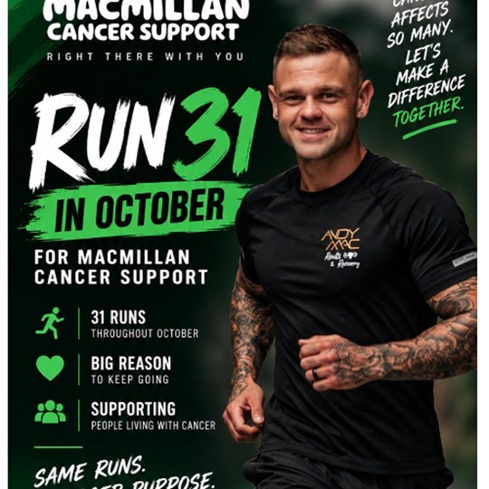 My Run 31 Miles in October fundraising page