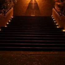 The steps at St James Church Whitley