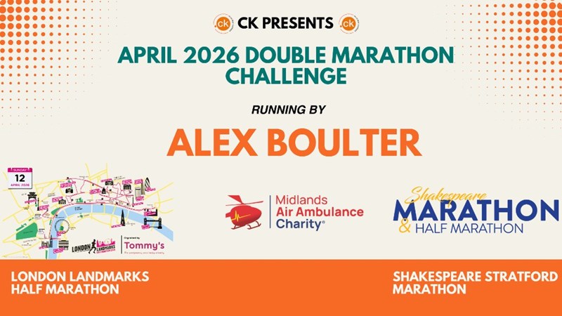 CK's Double Marathon Challenge April 2026 is fundraising for Midlands ...