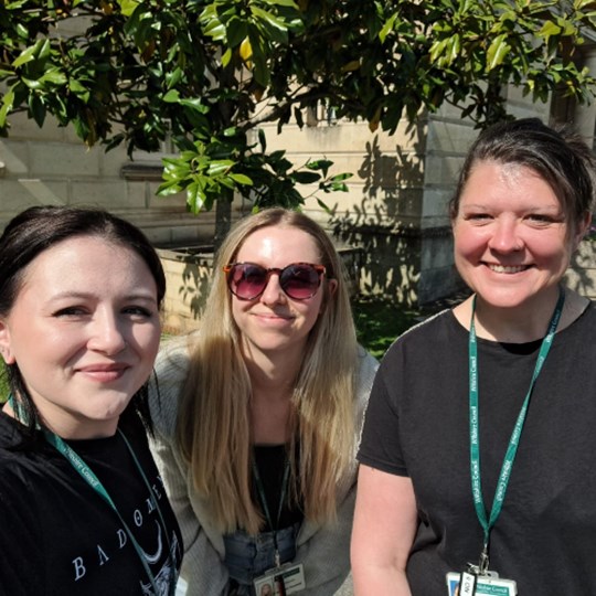 Hannah Maddie and Sophie's steps for Blood Cancer UK