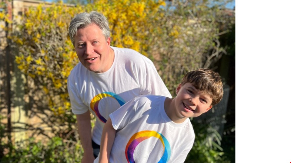 Simon and Oscar are walking 5k this April for the National Autistic Society
