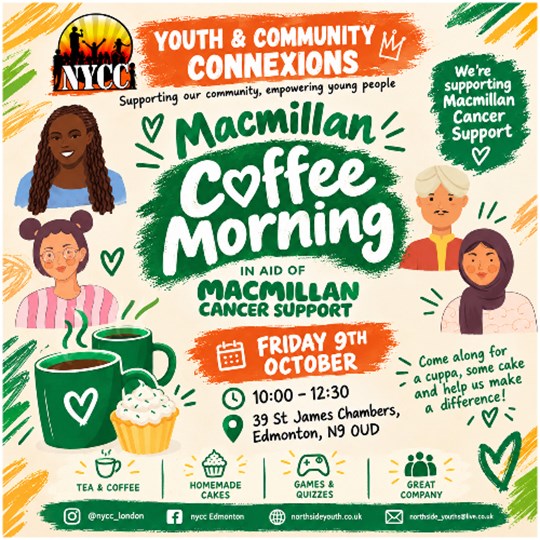 NYCC Macmillan Coffee Morning 2026