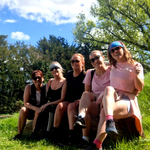 Sue's Might hike fund raising page