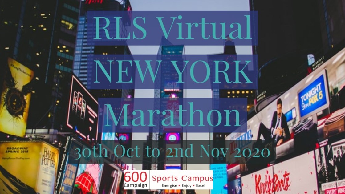 RLS New York Virtual Marathon Oct 2020 JustGiving