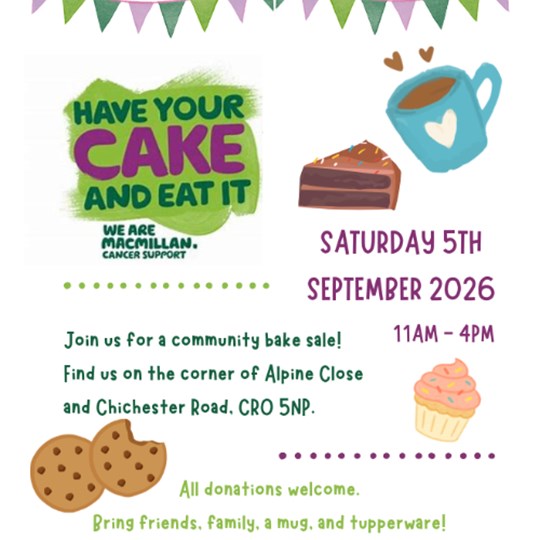 Macmillan Coffee Morning 2026