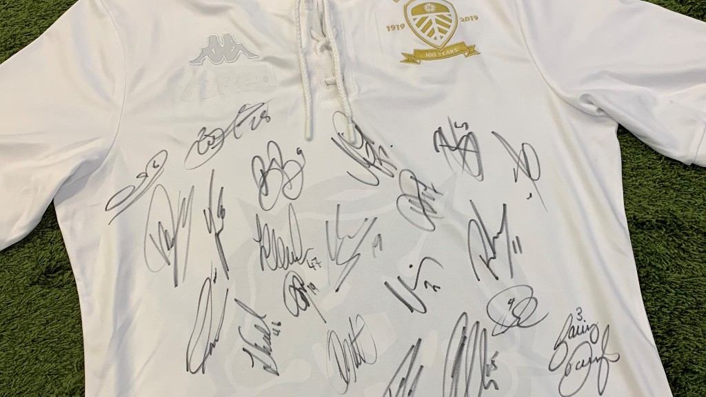 Leeds united centenary sales shirt limited edition