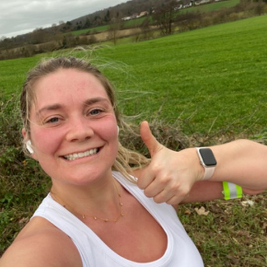 Emily's half marathon fundraising page