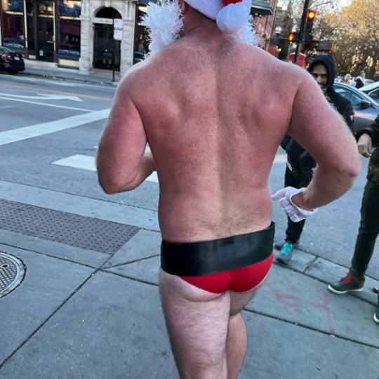 Jim McGuire's 10th Santa Speedo Run