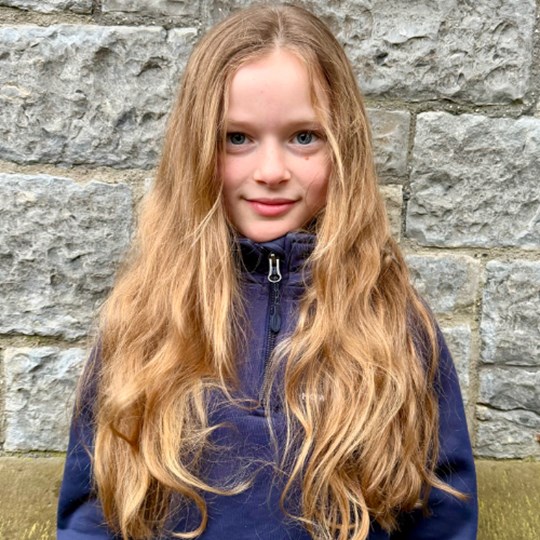 Clemmie's haircut for The Little Princess Trust