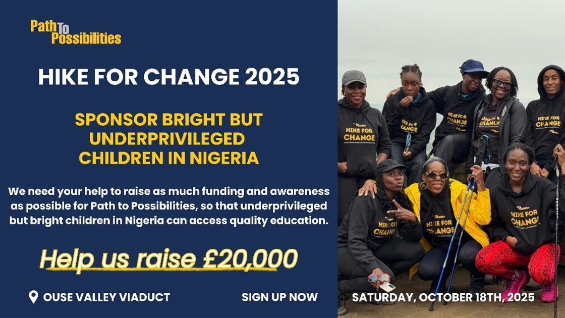 Path to Possibilities' HIKE FOR CHANGE 2025 - JustGiving